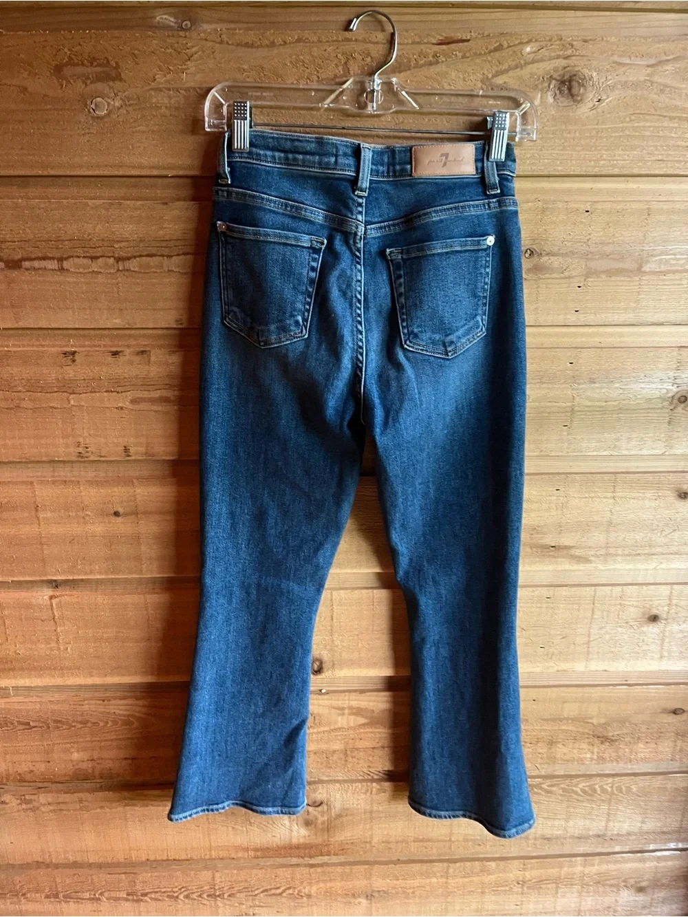 7 FOR ALL MANKIND - high waisted crop kick flare jean - Picture 4 of 8